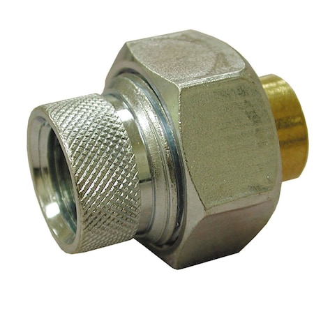 Jones Stephens 3/4in. x 1/2in. 5/8in. OD Dielectric Reducing Union, Female x Sweat, Lead Free D06350